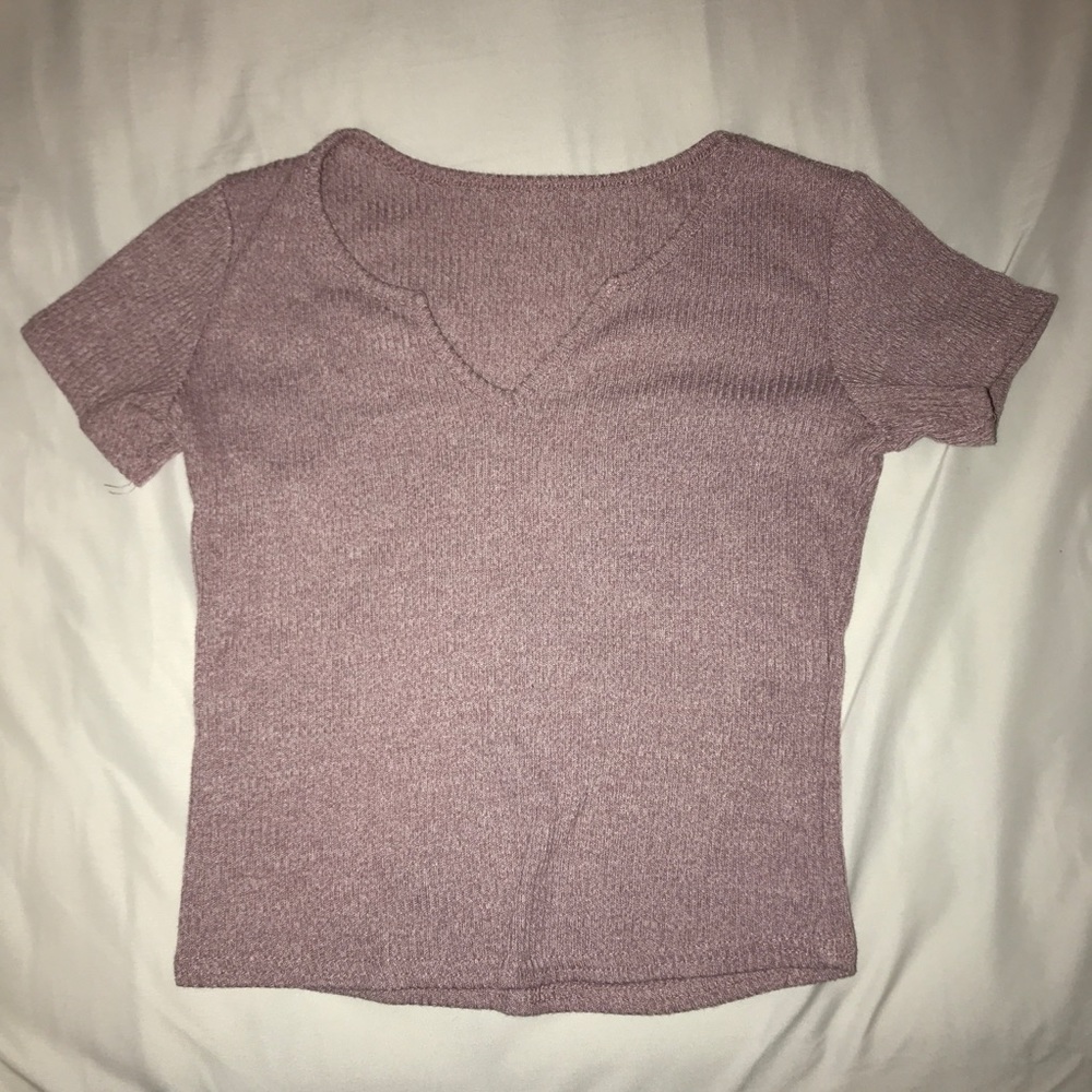 pink crop top